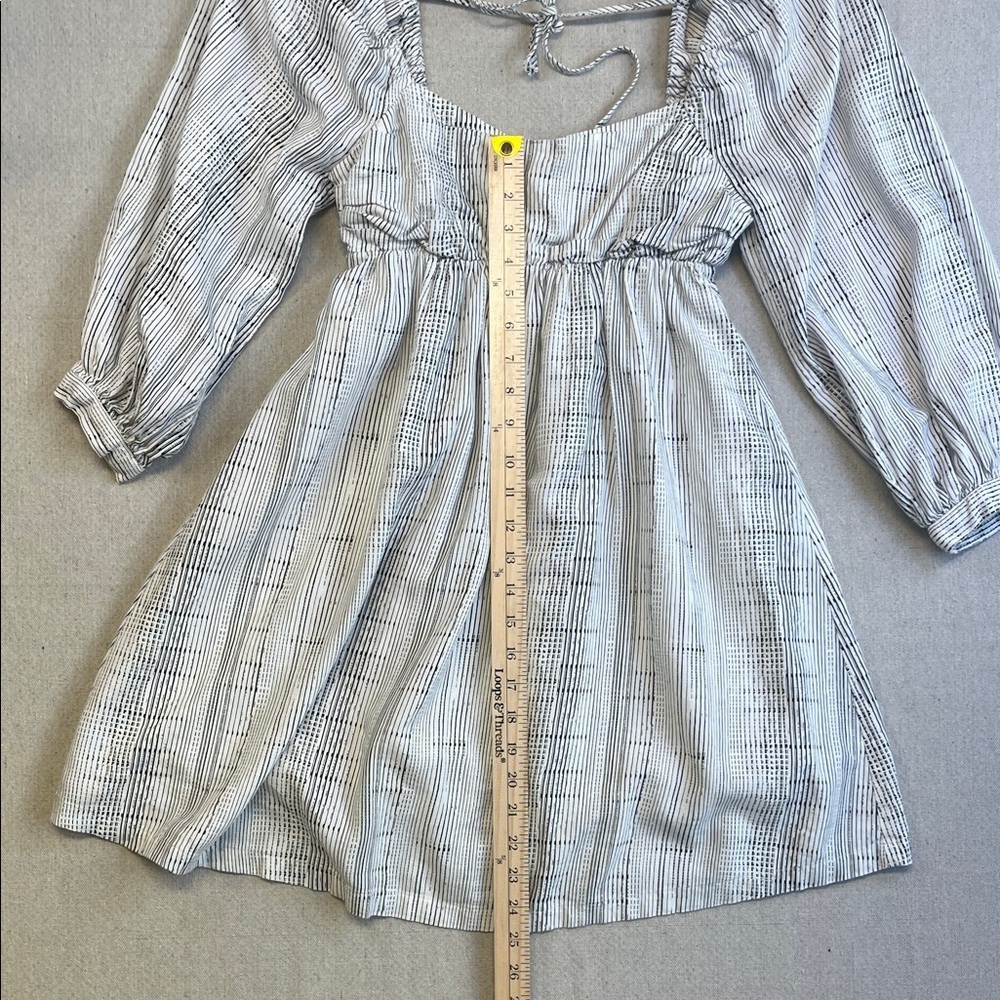 Open Edit Smocked Puff Sleeve Mini Dress Square Neck Cottagecore XS - Picture 7 of 9